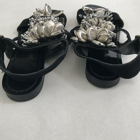 Suecomma Bonnie Suede Strappy Flat Sandals FLAW - Picture 10 of 10